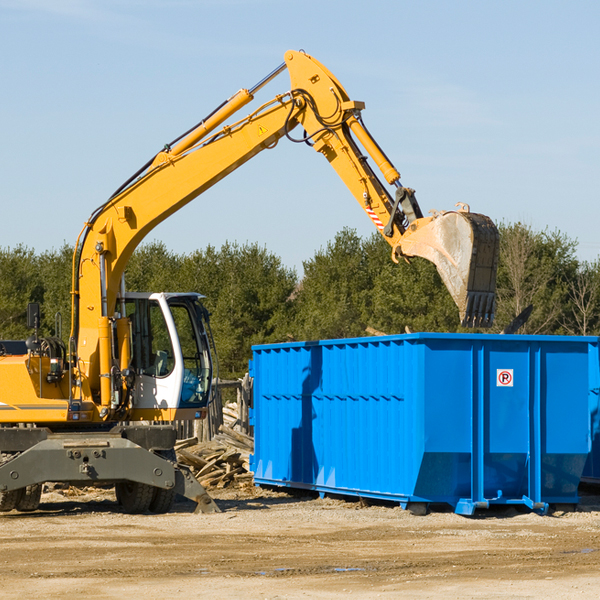 are there any restrictions on where a residential dumpster can be placed in Hennessey OK